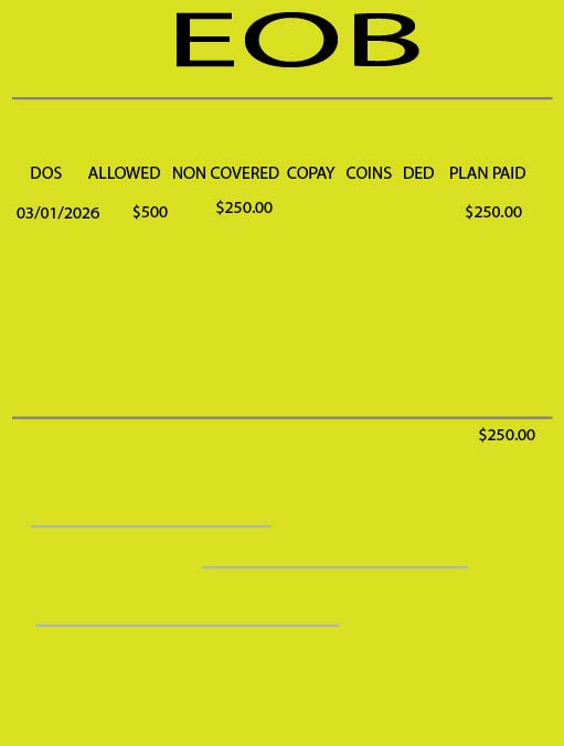 Explanation of Benefits