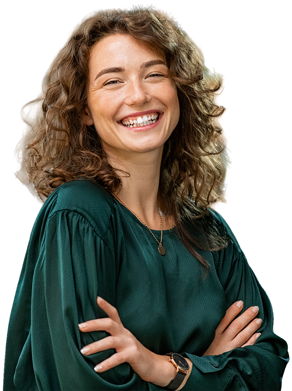 Smiling medical billing professional